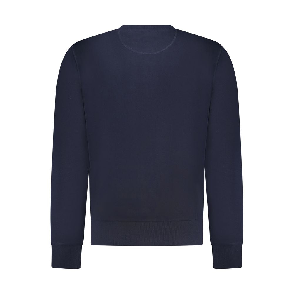 Blue Cotton Men Sweatshirt - ventzia