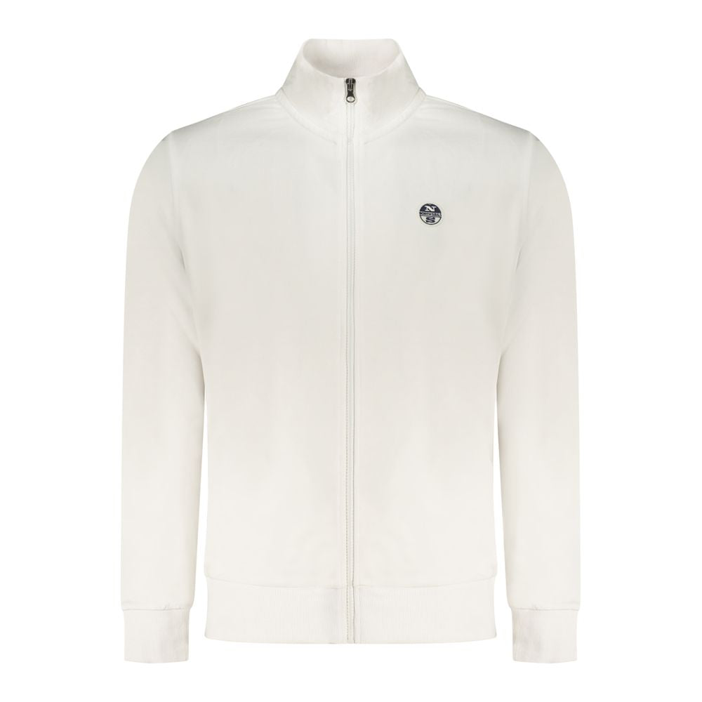 White Cotton Men's Sweatshirt - ventzia