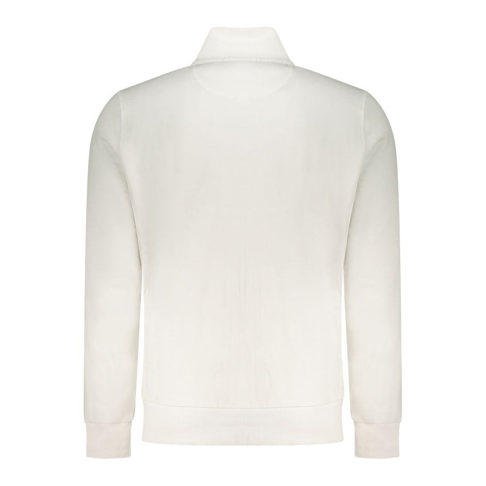 White Cotton Men's Sweatshirt - ventzia