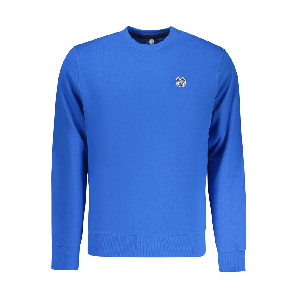 Blue Cotton Mens Sweatshirt - ventzia