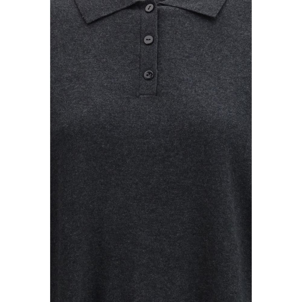 Gray Cotton Sweatshirt - ventzia