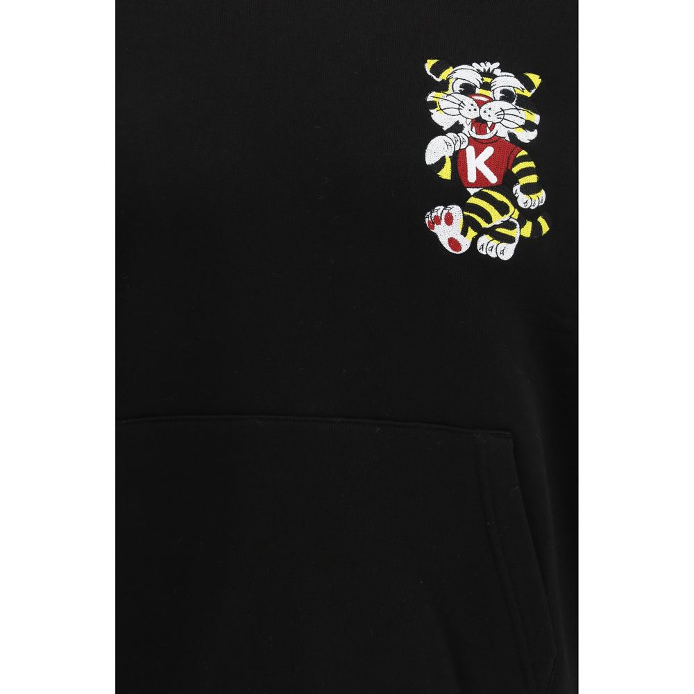 Black Cotton Sweatshirt - ventzia