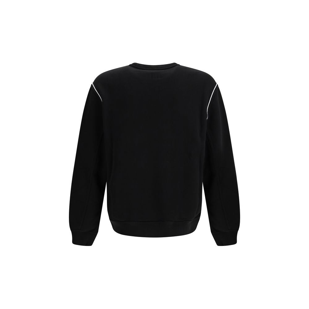Black Cotton Sweatshirt - ventzia