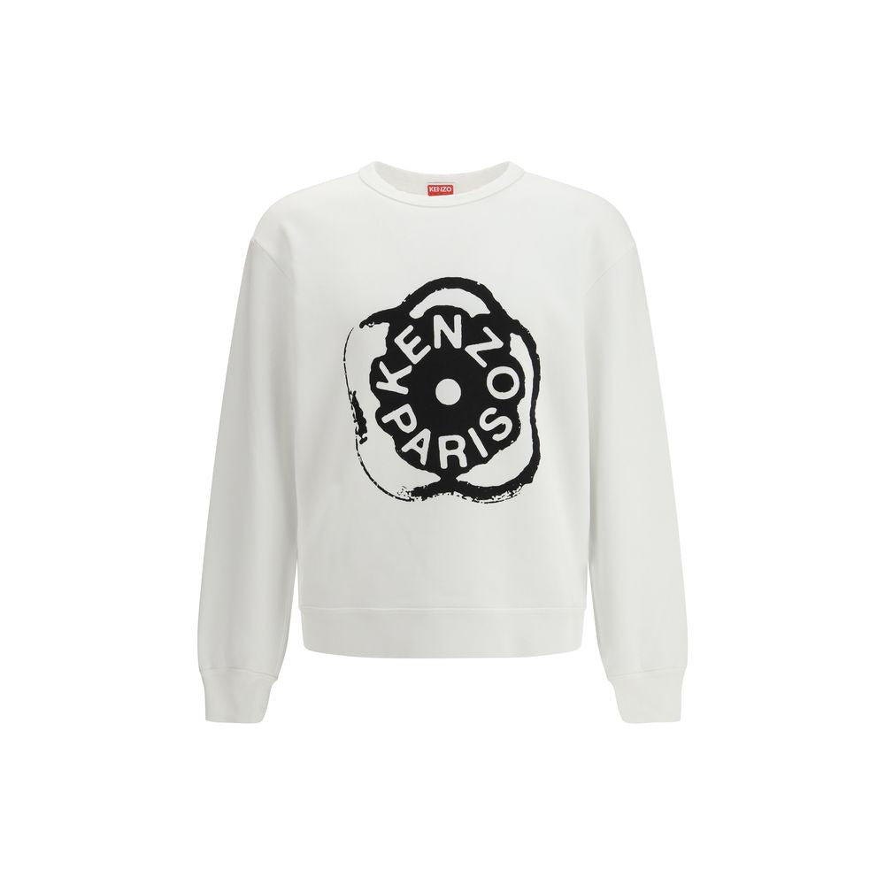 White Cotton Sweatshirt - ventzia