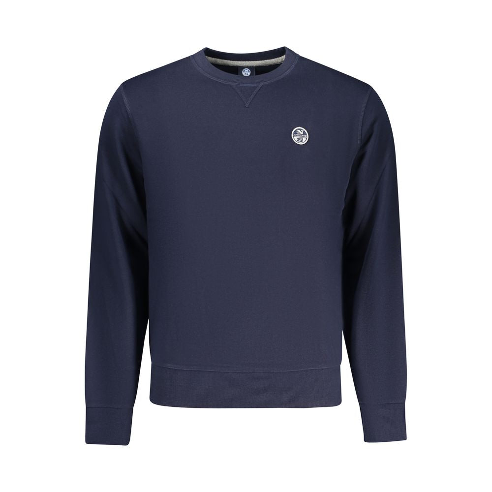 Blue Cotton Men's Sweatshirt - ventzia
