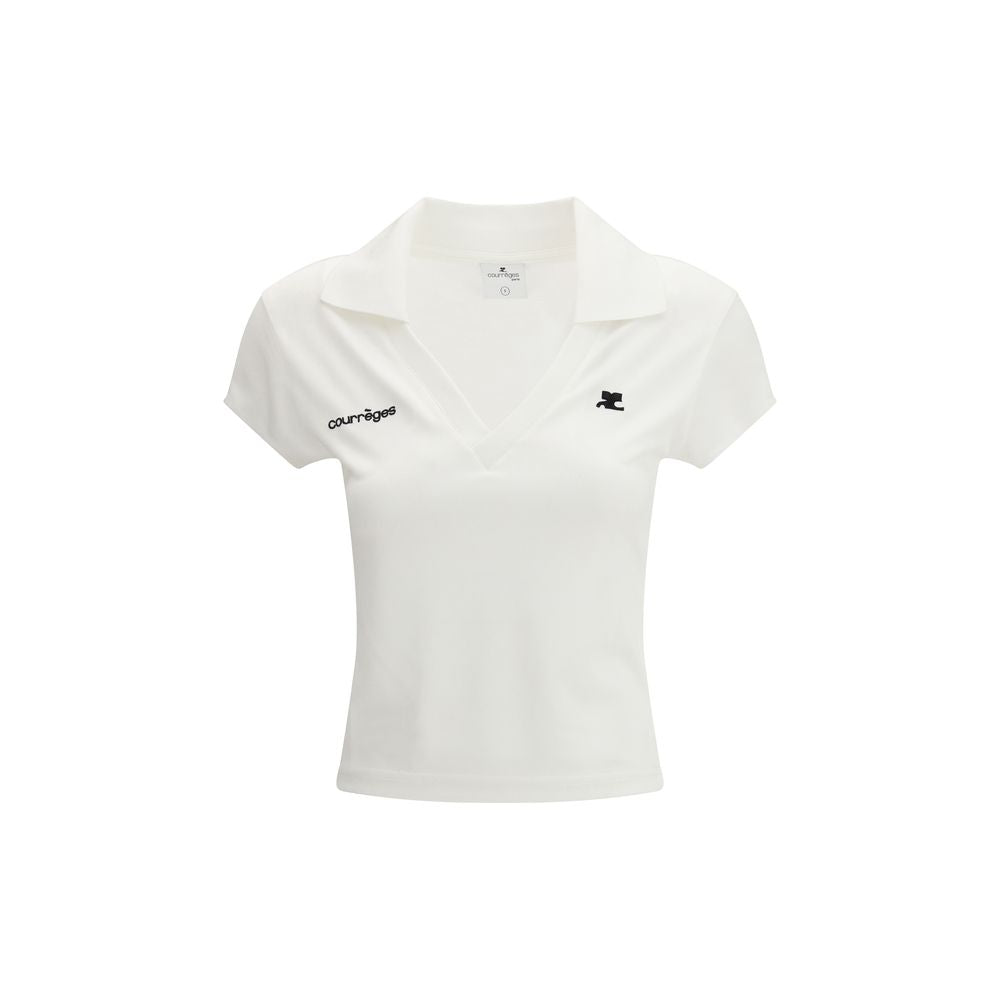 White Cotton Polo Shirt - ventzia