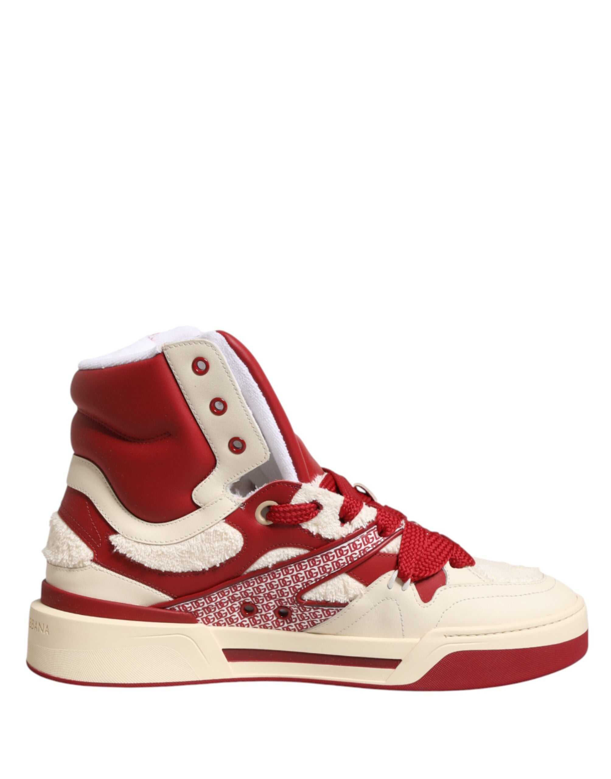 White Red Custom 2.Zero High Top Men Sneakers Shoes - ventzia