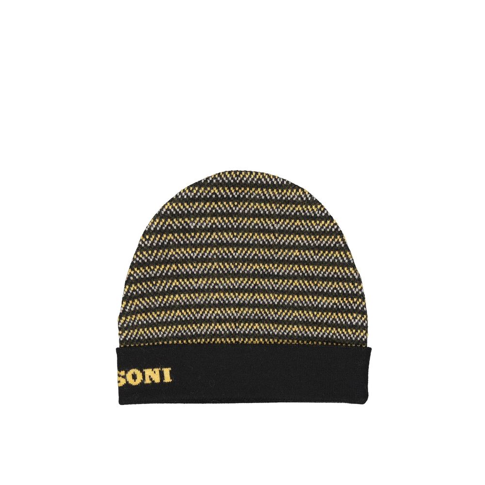 Black Wool Beanie - ventzia
