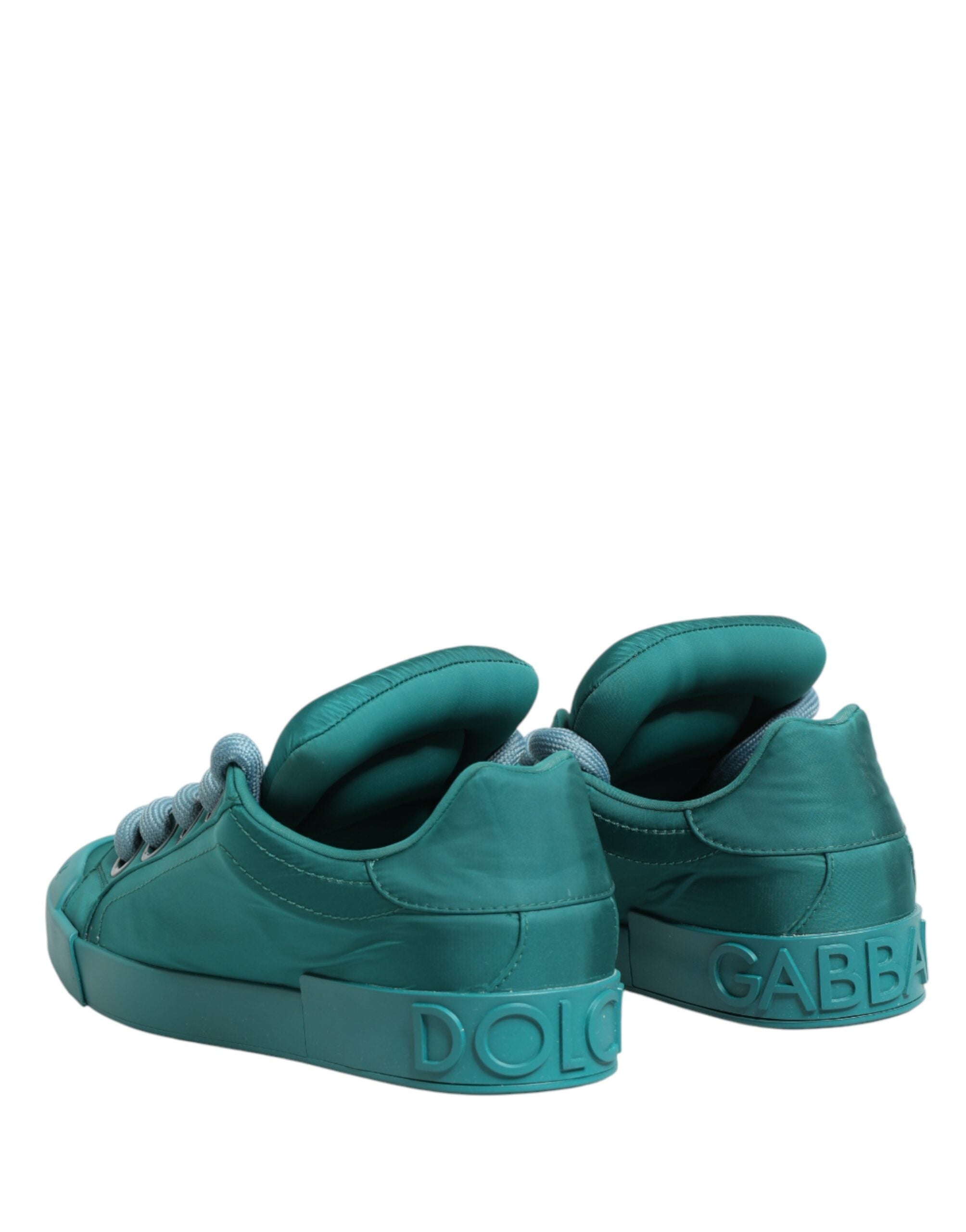 Teal Portofino Men Low Top Sneakers Shoes - ventzia