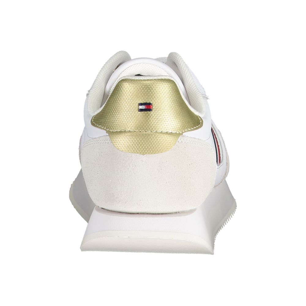 White Leather Women Sneaker - ventzia