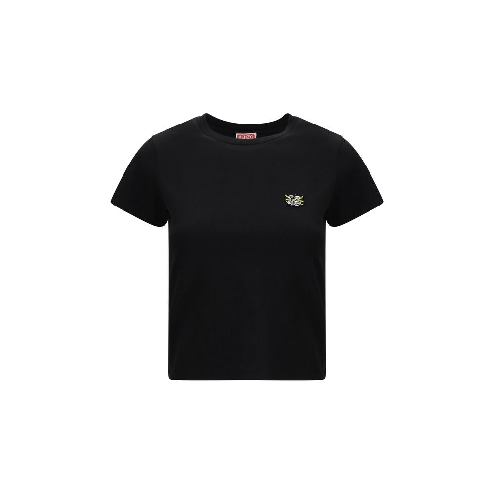 Black Cotton T-Shirt - ventzia