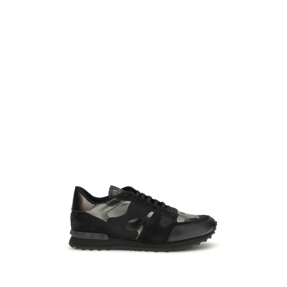 Black Calf Leather Bos Taurus Athletic Sneakers - ventzia
