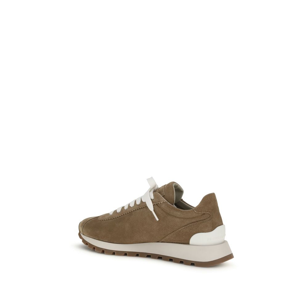 Beige Rubber Platform Sneakers - ventzia