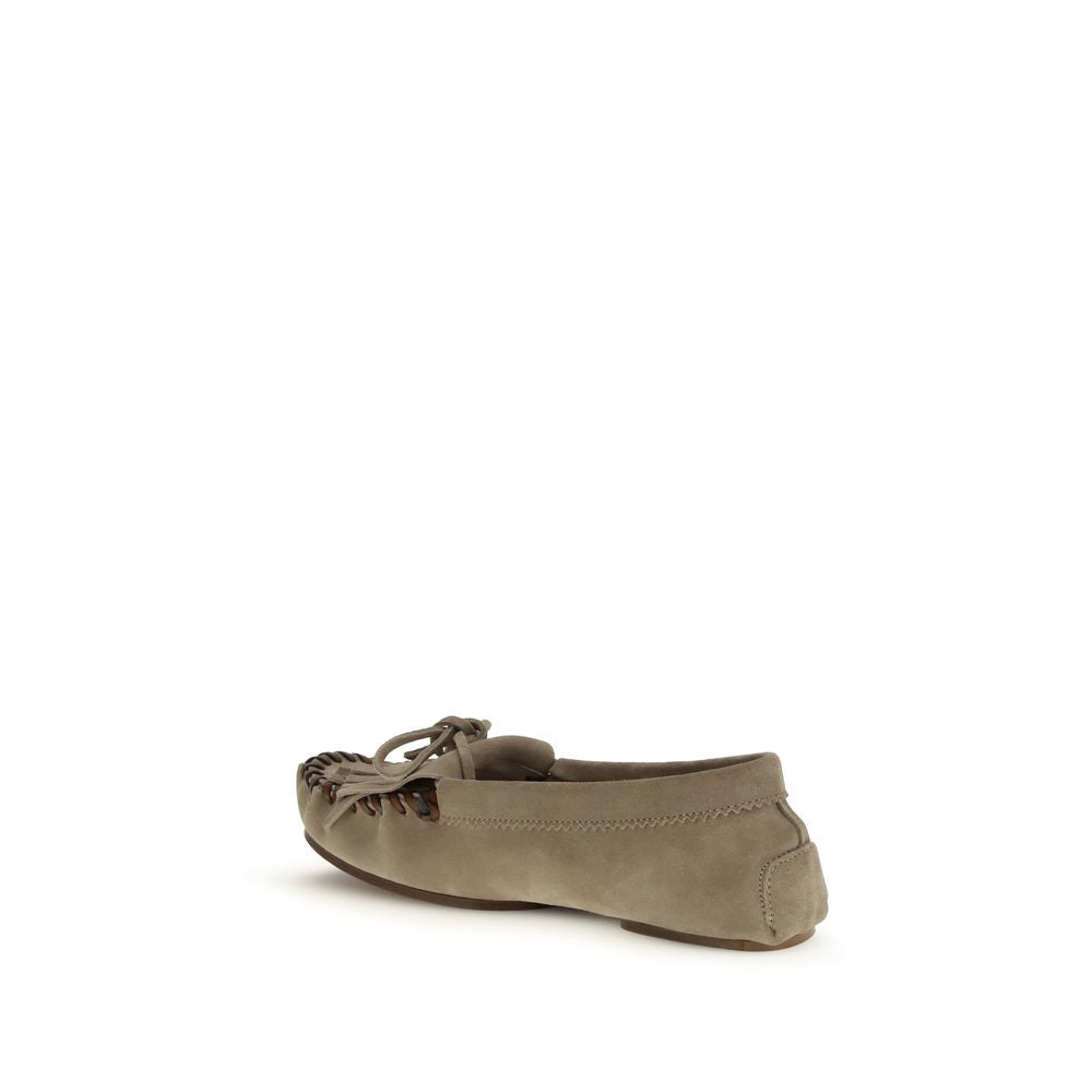 Gray Calf Leather Bos Taurus Moccassin - ventzia