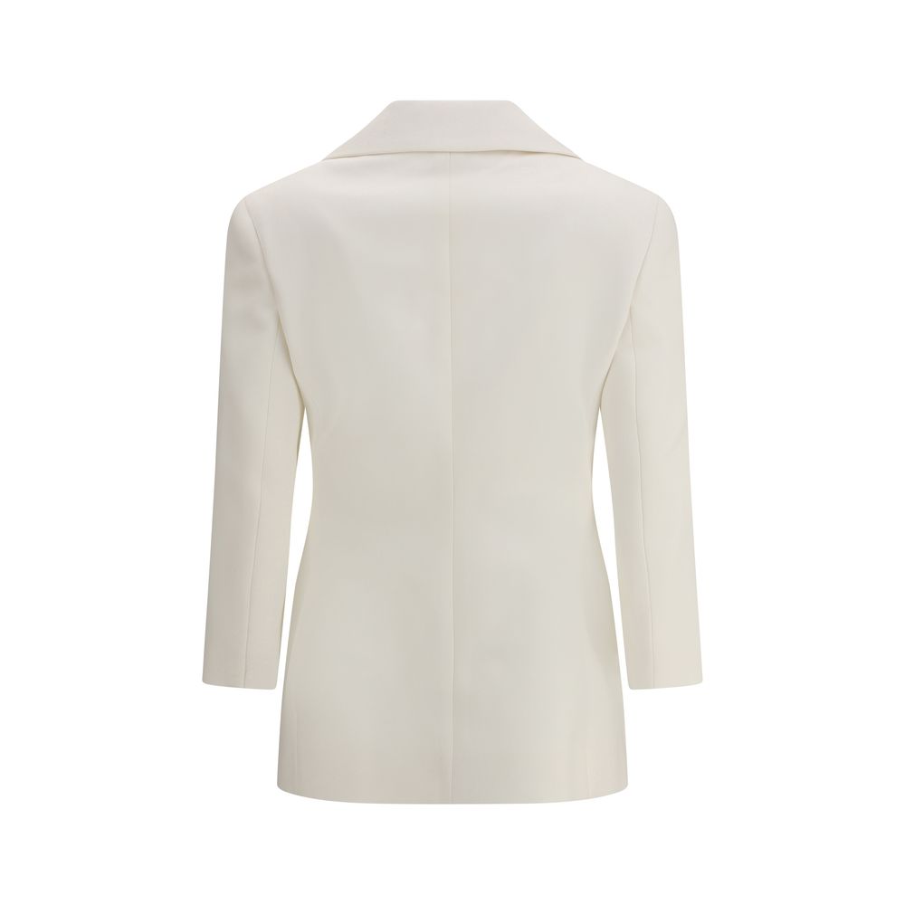 White Wool Blazer - ventzia