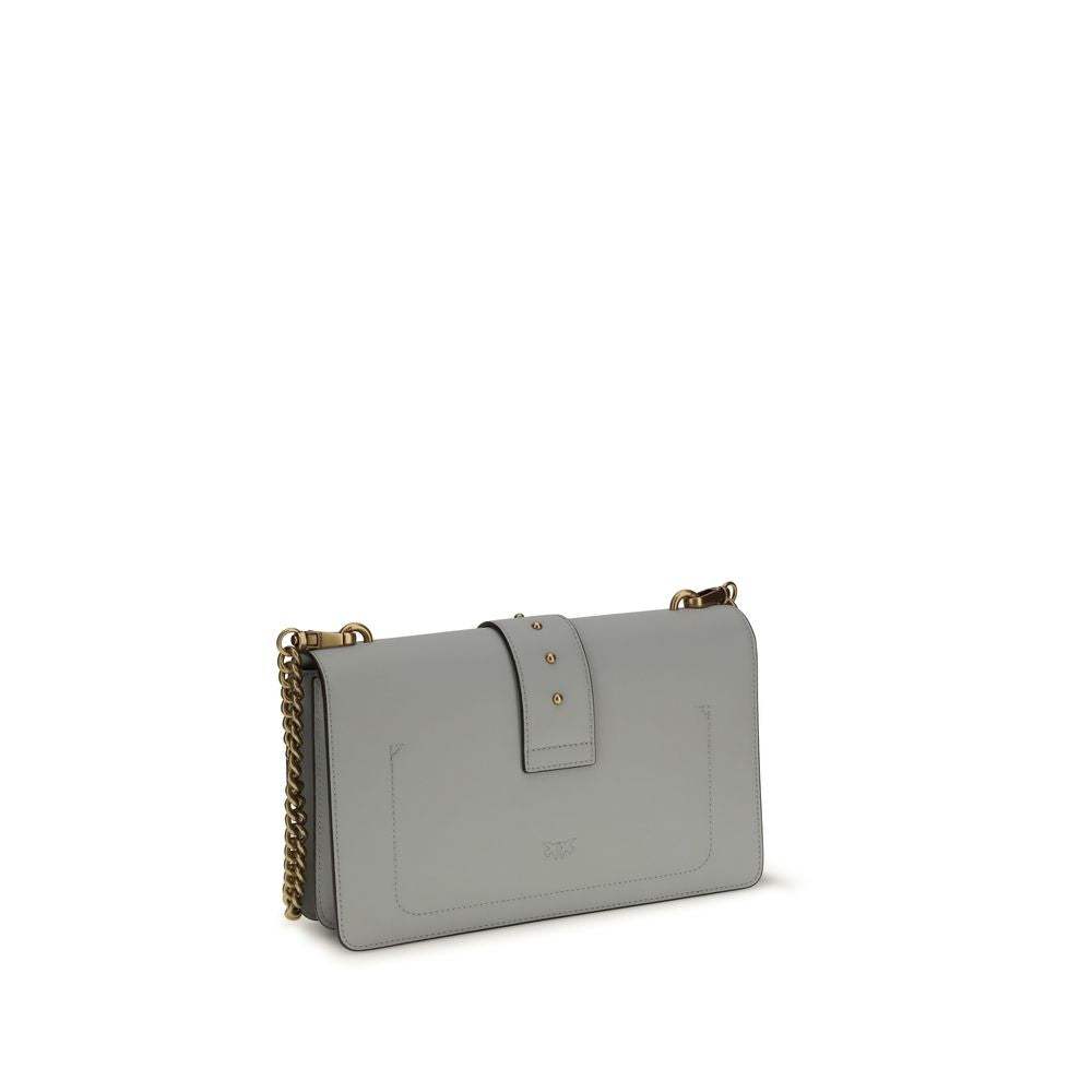 Gray Calf Leather Bos Taurus Shoulder Bag - ventzia