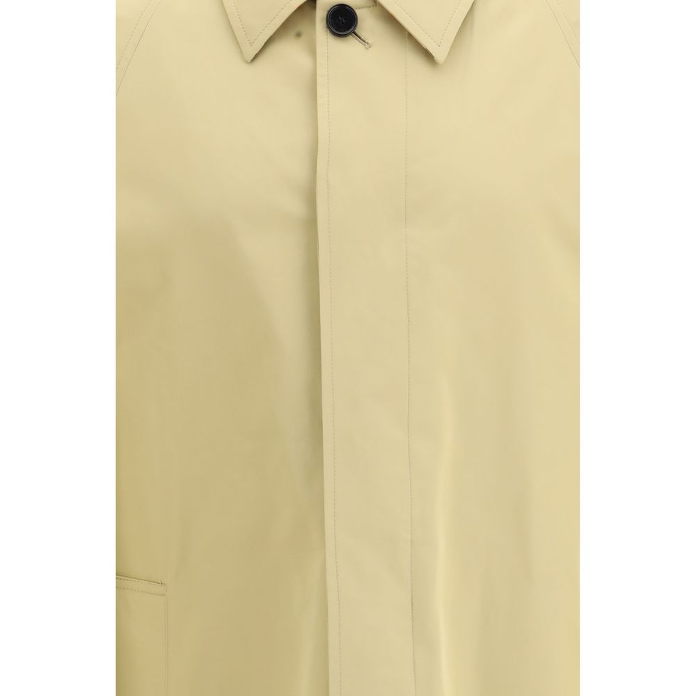Beige Cotton Trench Coat - ventzia