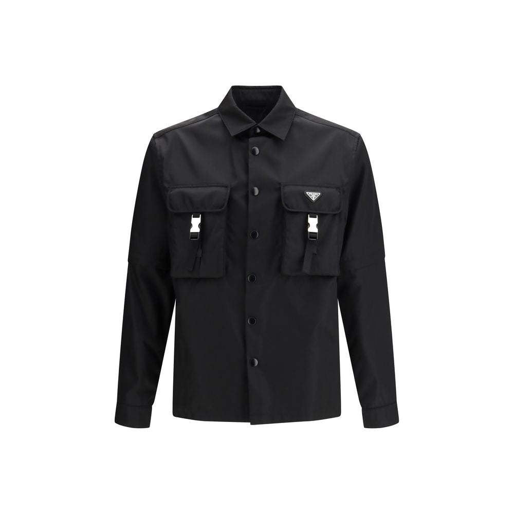 Black Recycled Polyamide Jackets And Coat - ventzia