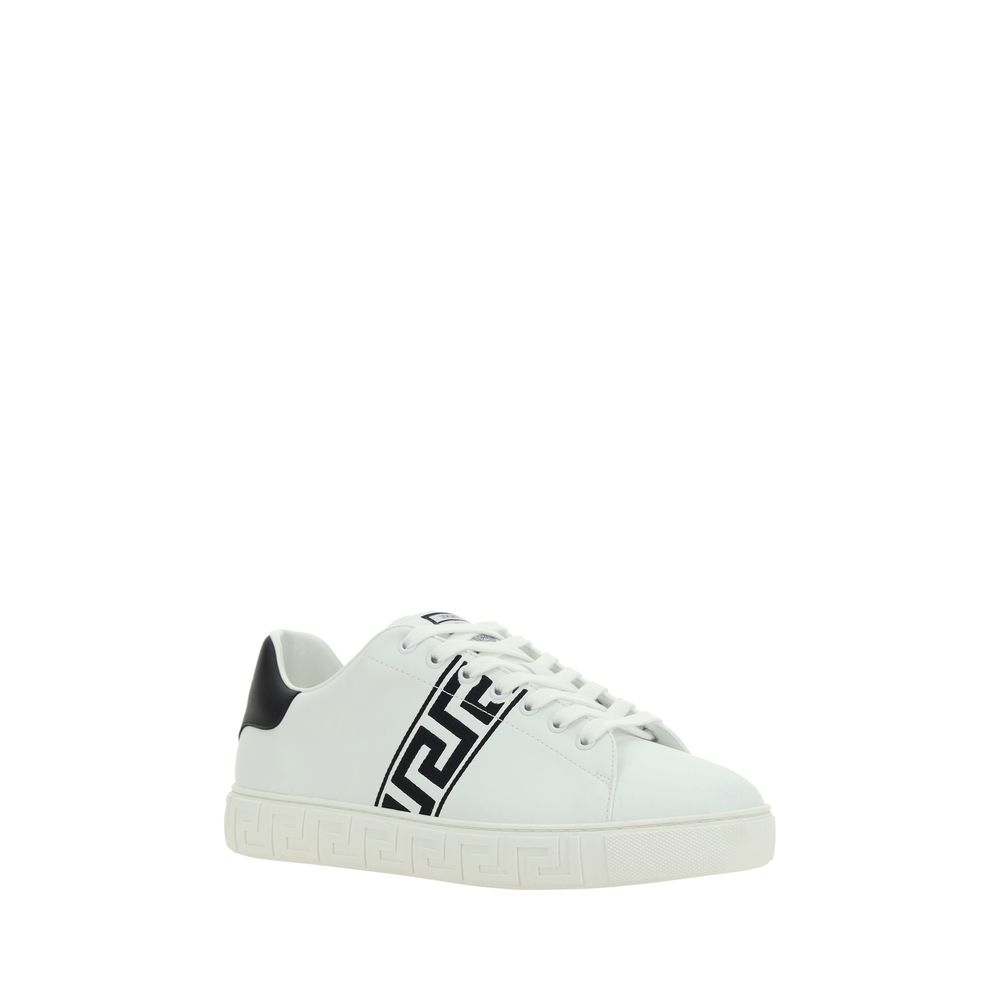 White Rubber Low Top Sneakers - ventzia