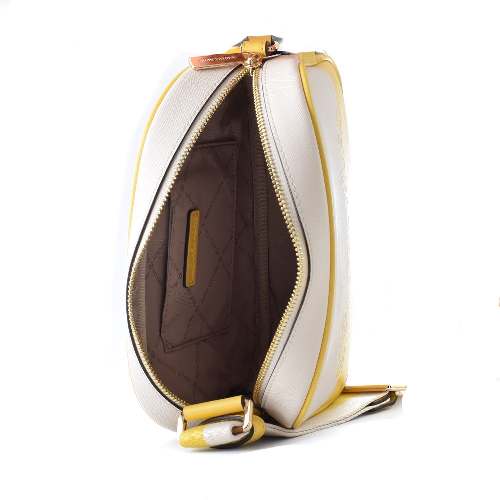 Bicolor Canvas Crossbody Bag - ventzia