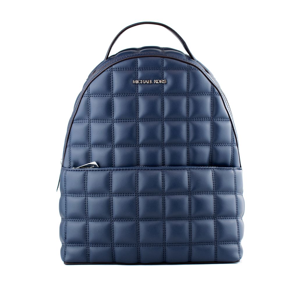 Blue Artificial Leather Backpack - ventzia