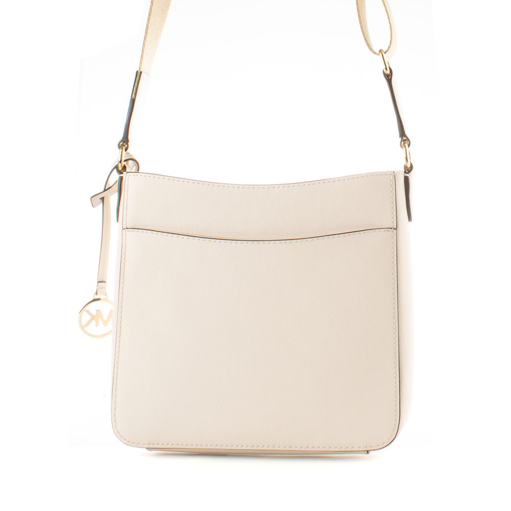 Beige Canvas Crossbody Bag - ventzia