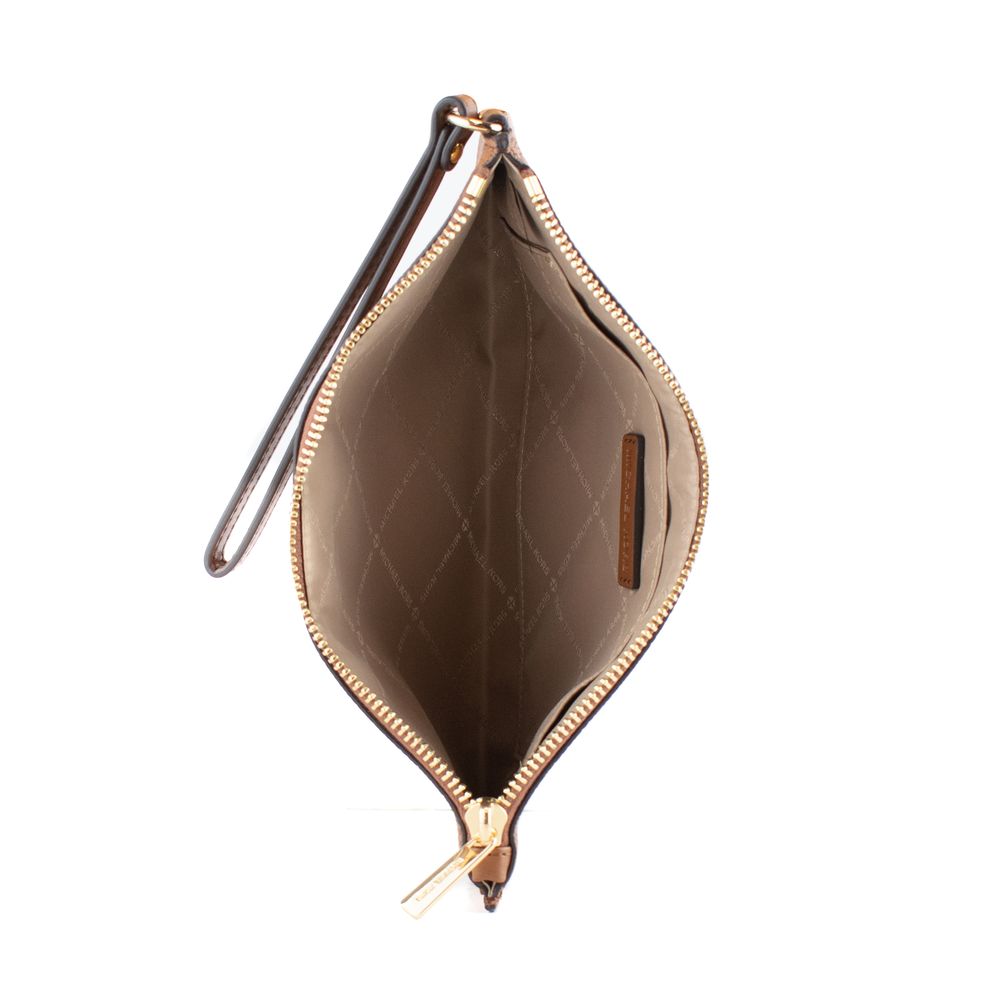 Brown Leather Clutch Bag - ventzia