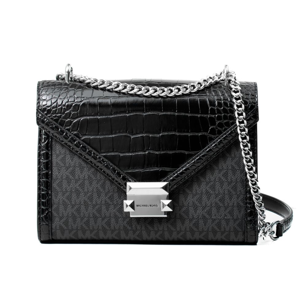 Black Canvas Crossbody Bag - ventzia