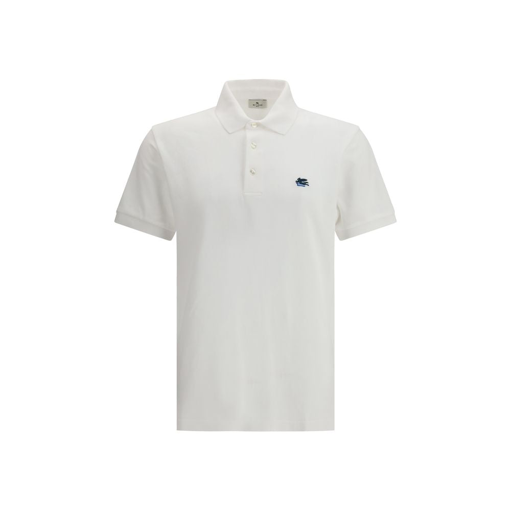White Cotton Polo Shirt - ventzia