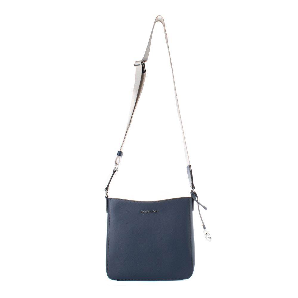 Blue Canvas Crossbody Bag - ventzia