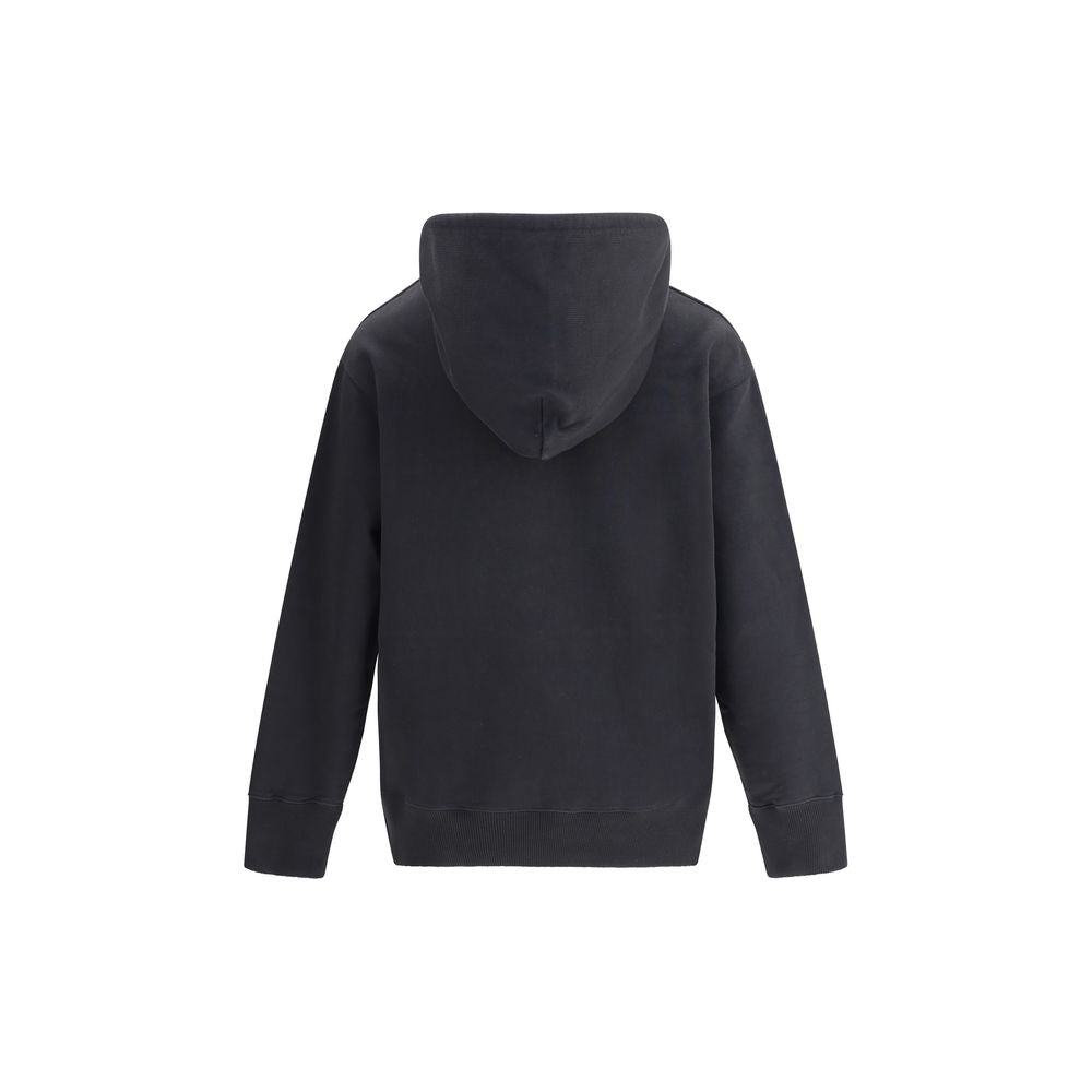 Black Cotton Sweatshirt - ventzia
