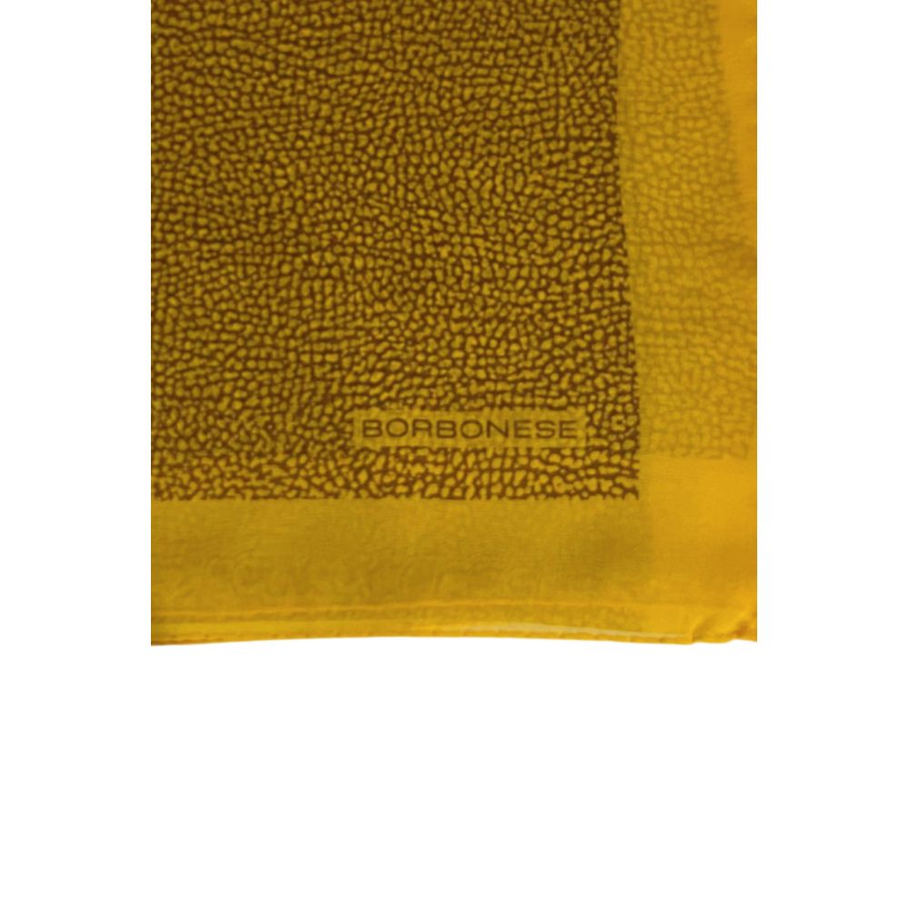 Yellow Silk Women Scarf - ventzia