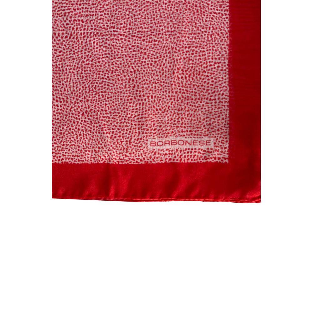 Red Silk Women Scarf - ventzia