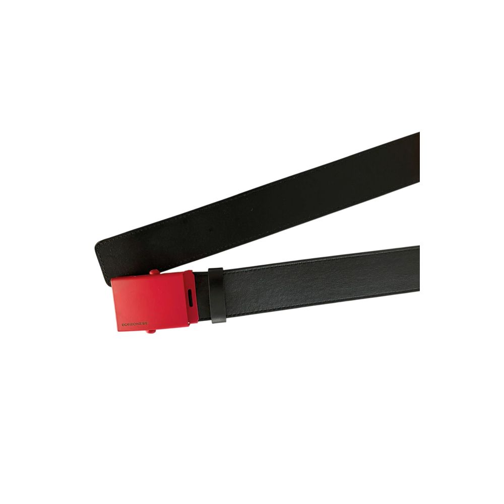 Black Leather Men Belt - ventzia