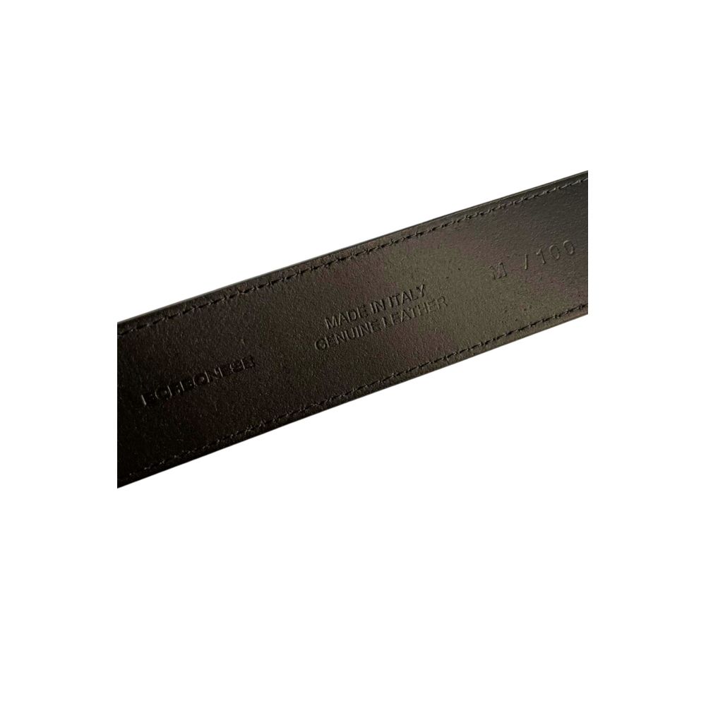 Black Leather Men Belt - ventzia