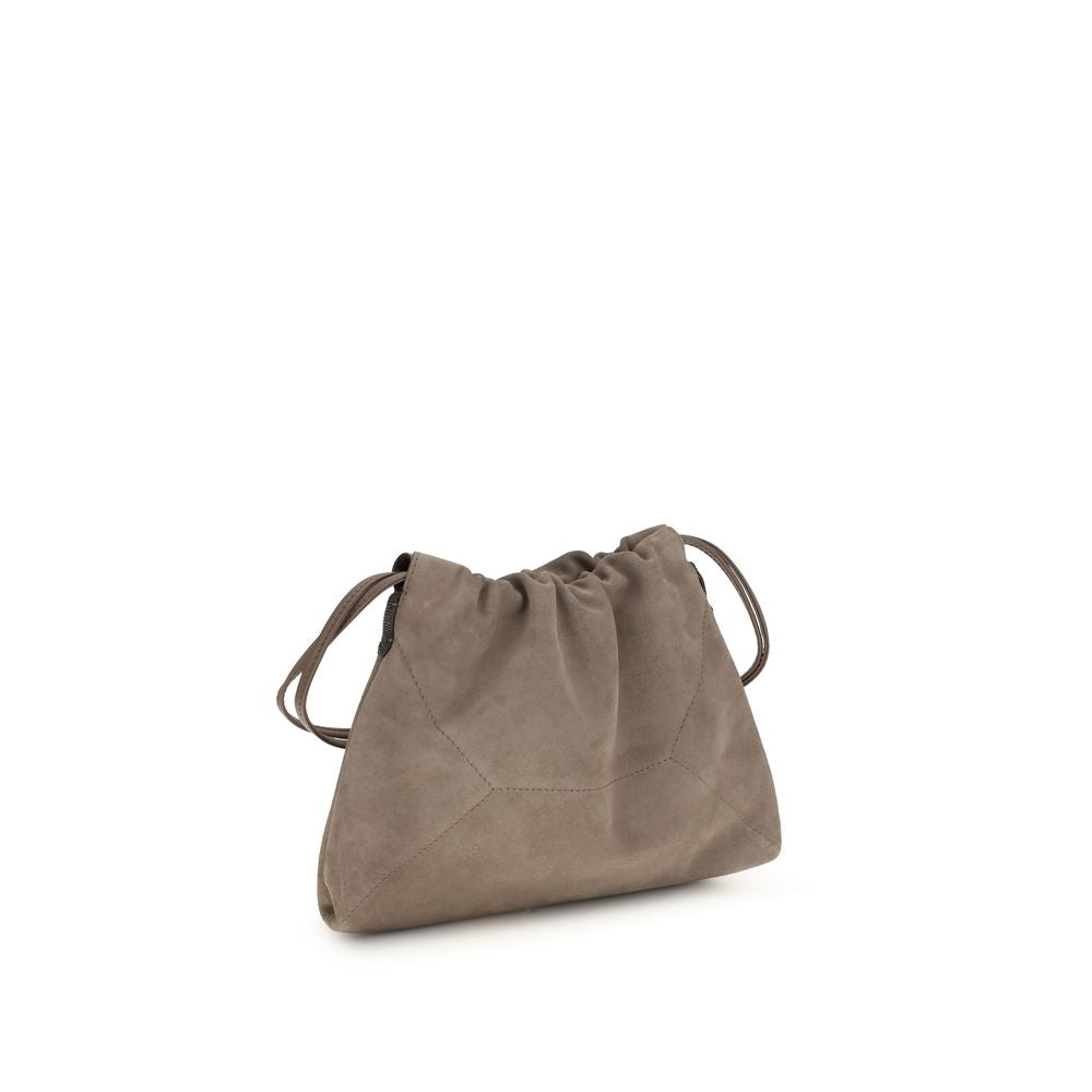 Beige Calf Leather Bos Taurus Clutch Bag - ventzia