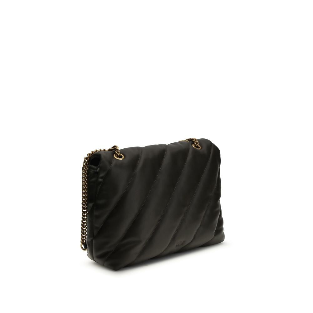 Bicolor Calf Leather Bos Taurus Shoulder Bag - ventzia
