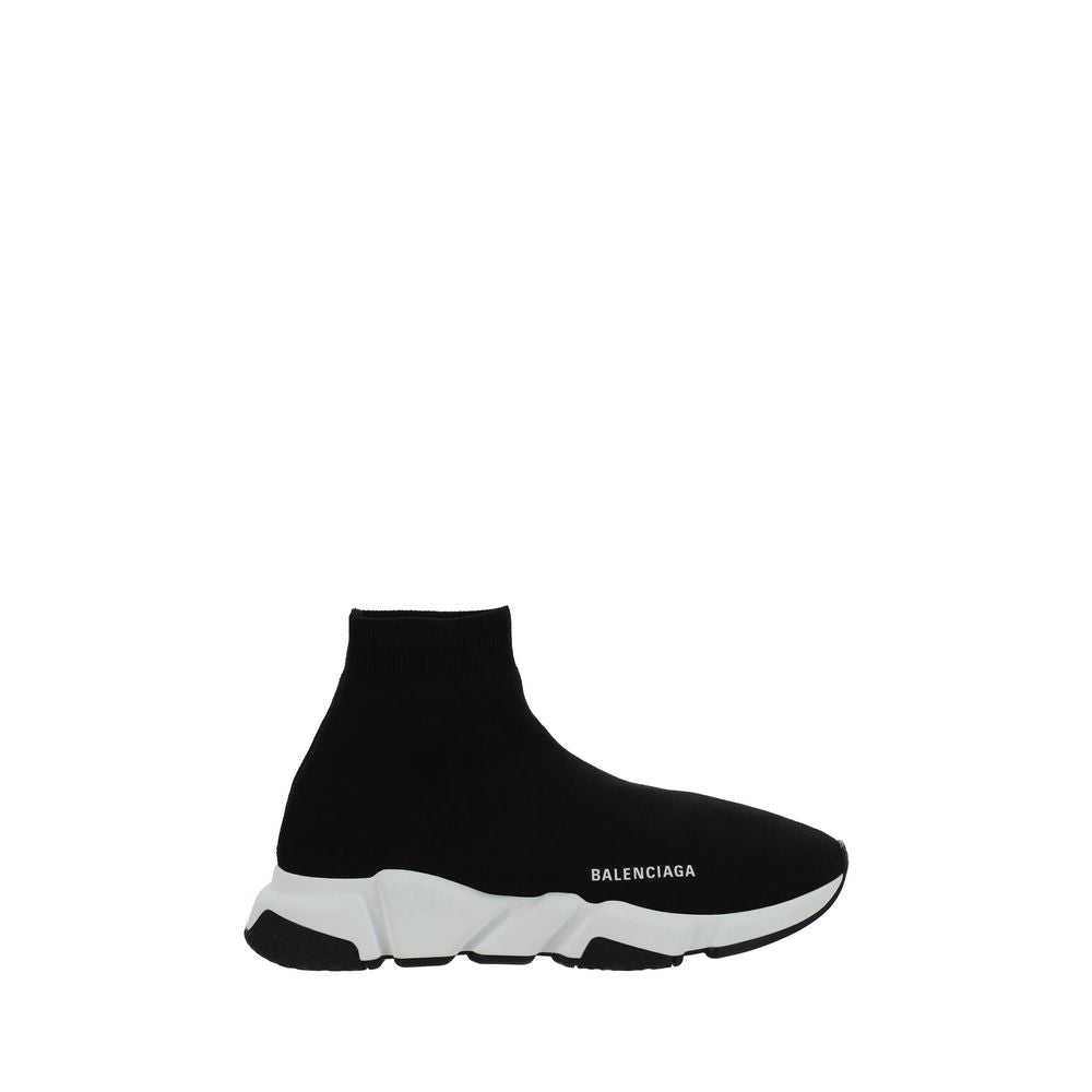 Black Elastane Athletic Sneakers - ventzia