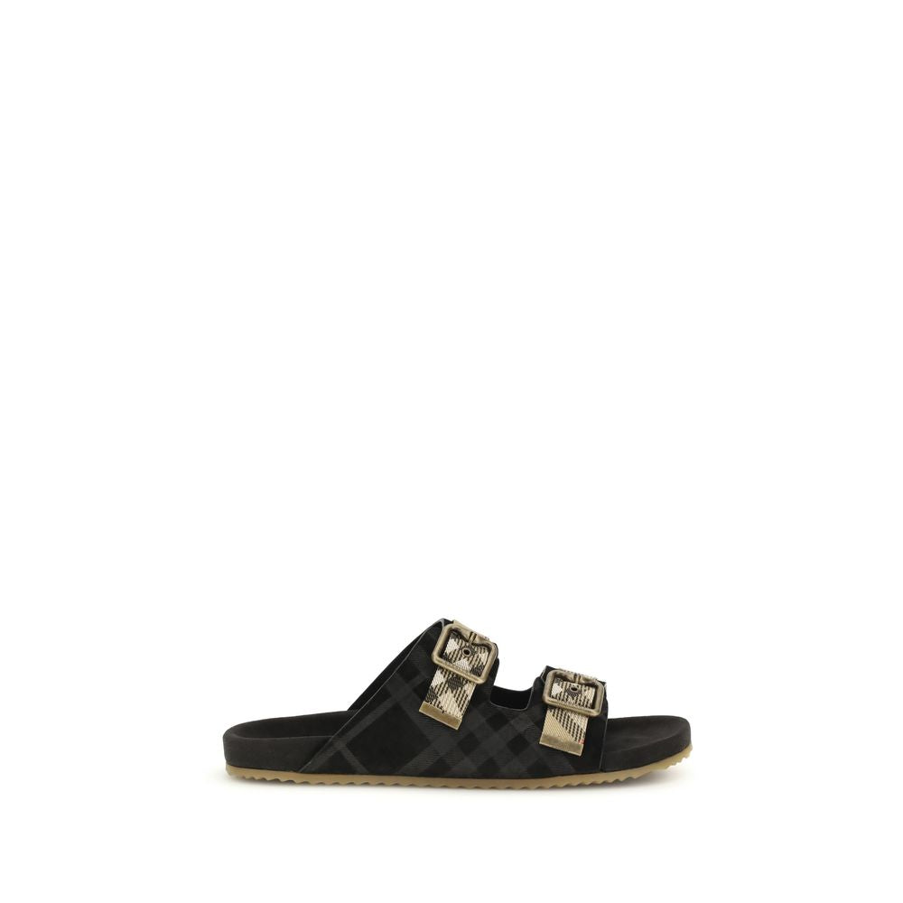 Multicolor Calf Leather Bos Taurus Flat Sandals - ventzia