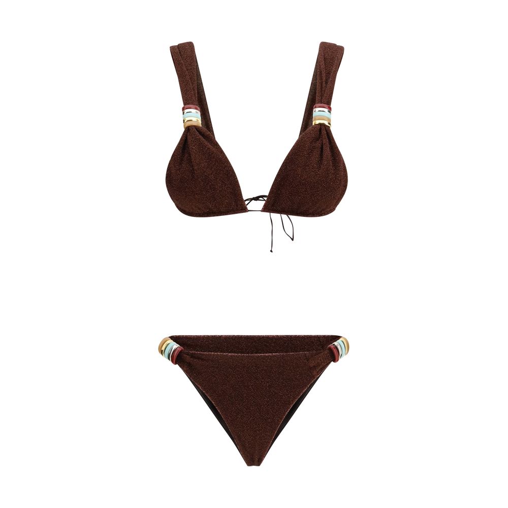 Brown Polyamide Bikini - ventzia