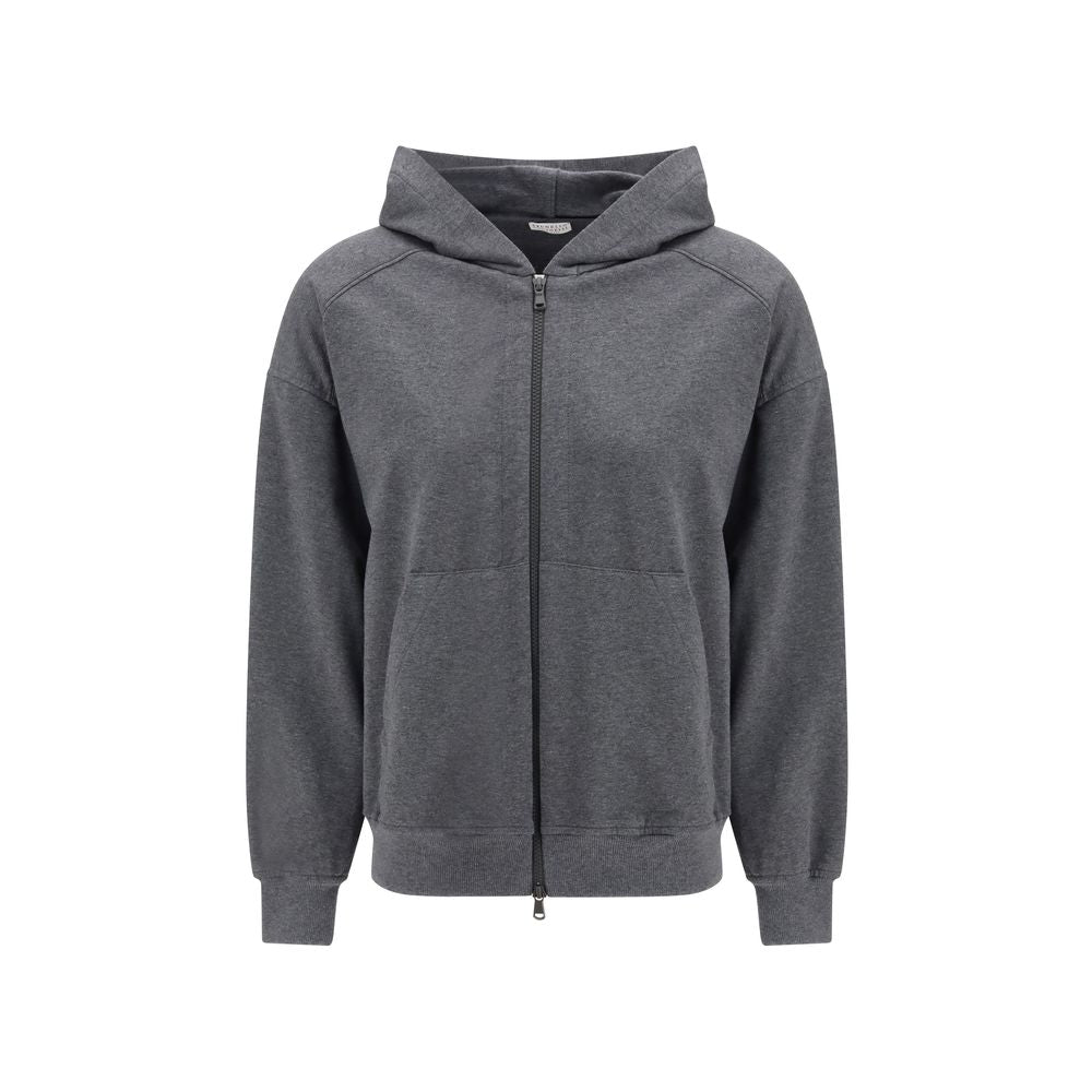 Gray Cotton Sweatshirt - ventzia
