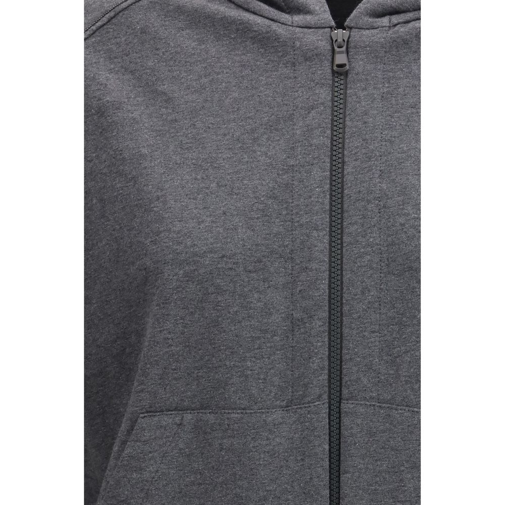 Gray Cotton Sweatshirt - ventzia
