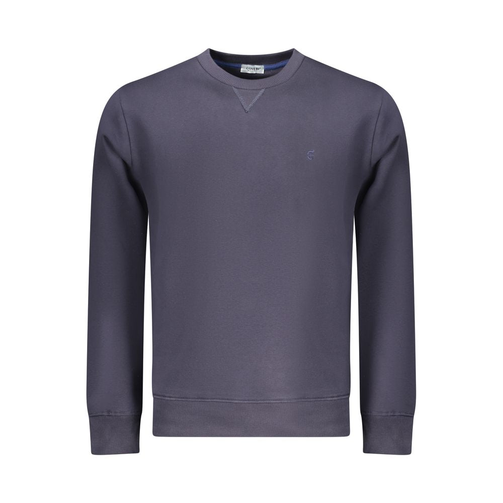 Blue Cotton Men Sweatshirt - ventzia