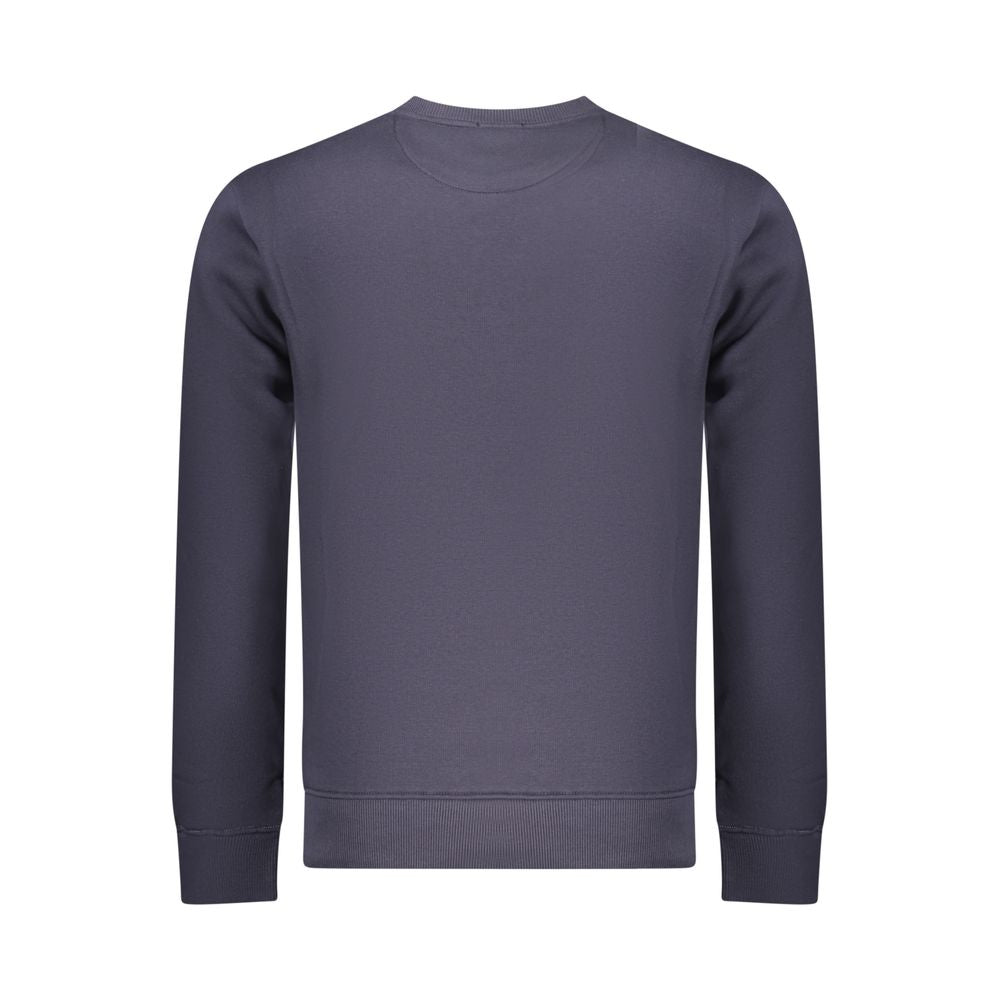Blue Cotton Men Sweatshirt - ventzia
