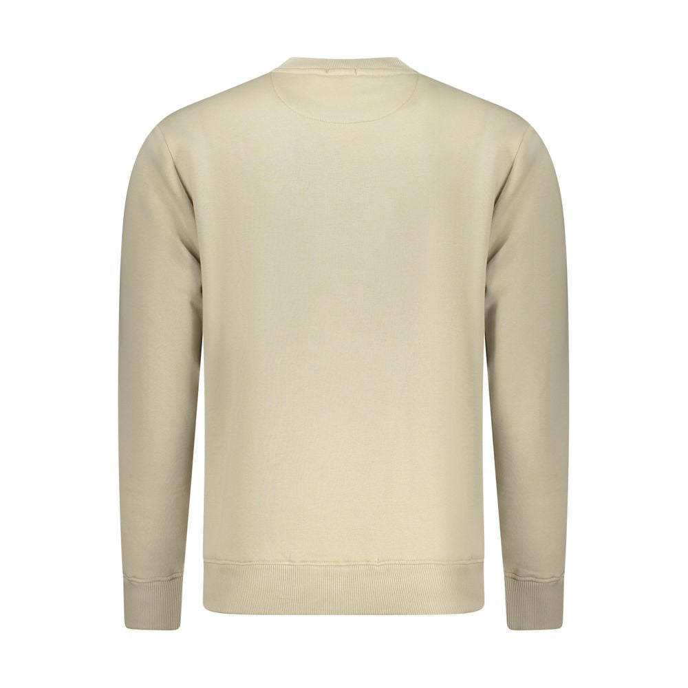 Beige Cotton Men's Sweatshirt - ventzia