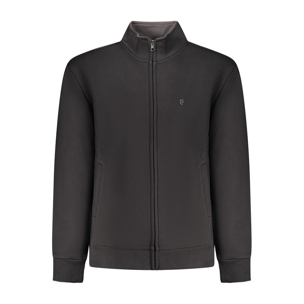 Black Cotton Men's Sweatshirt - ventzia
