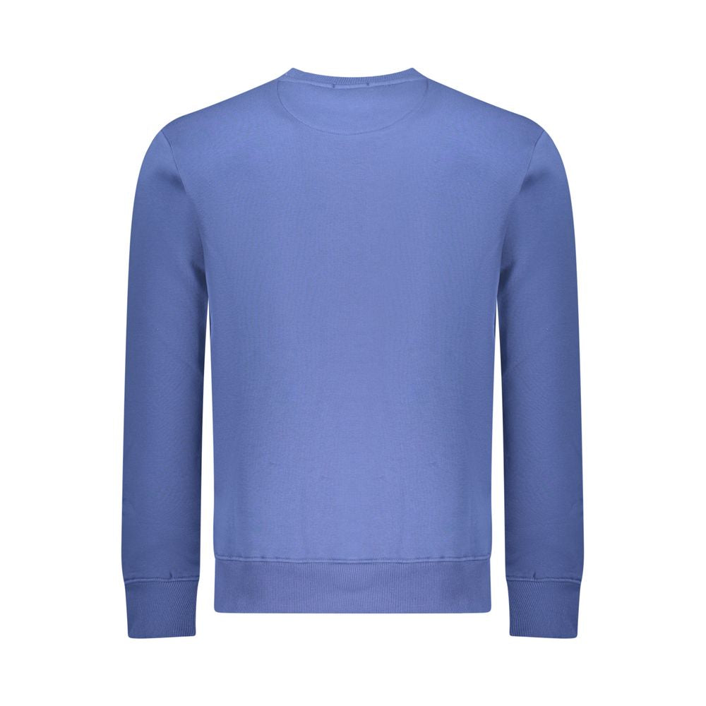Blue Cotton Men Sweatshirt - ventzia