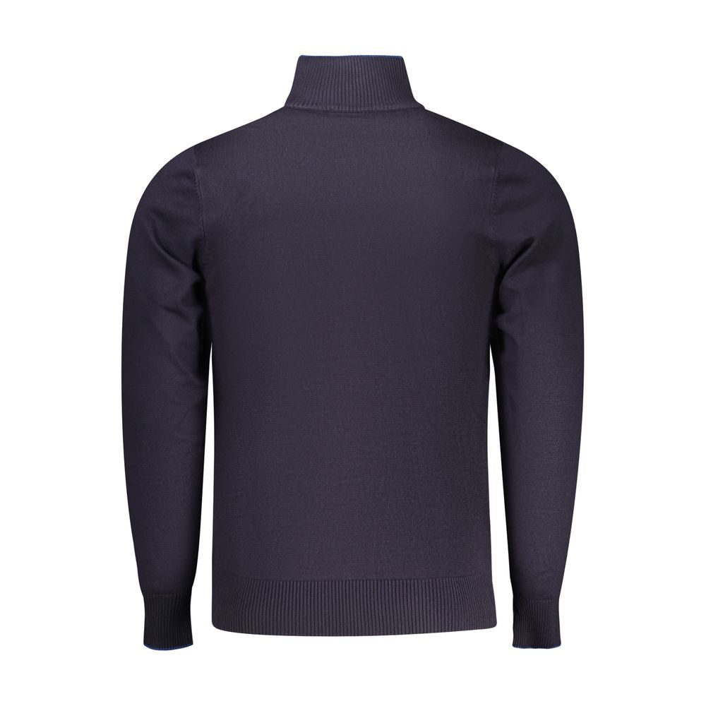 Blue Viscose Men Sweater - ventzia