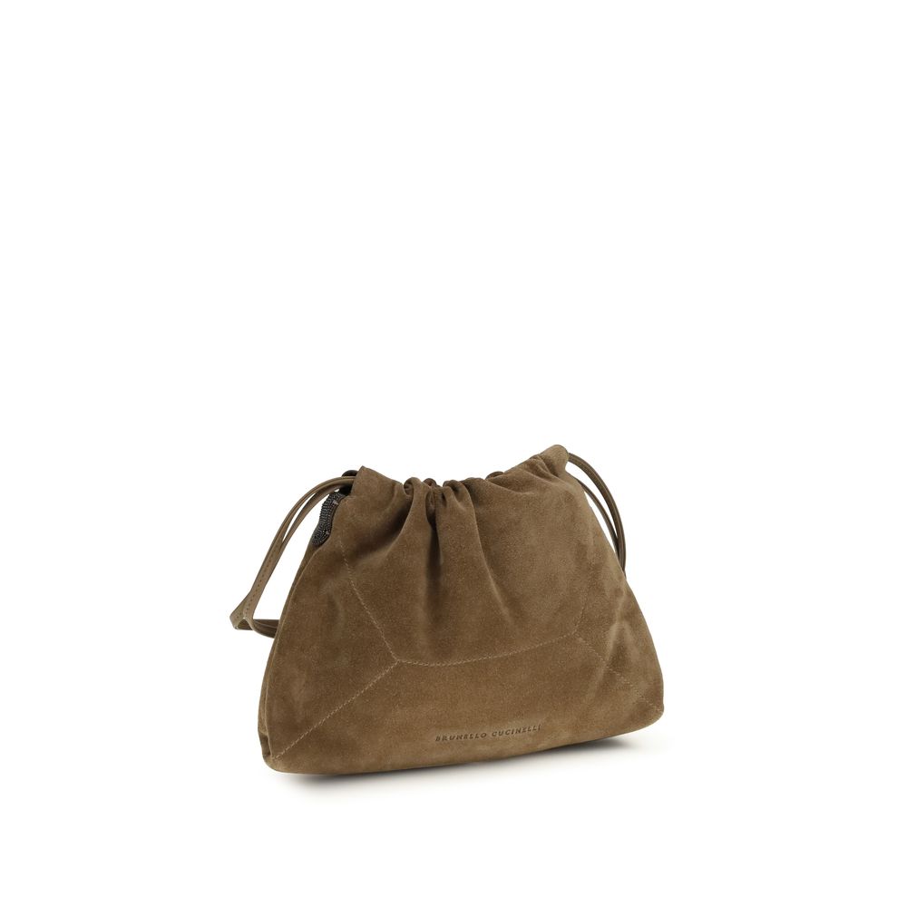 Brown Calf Leather Bos Taurus Clutch Bag - ventzia