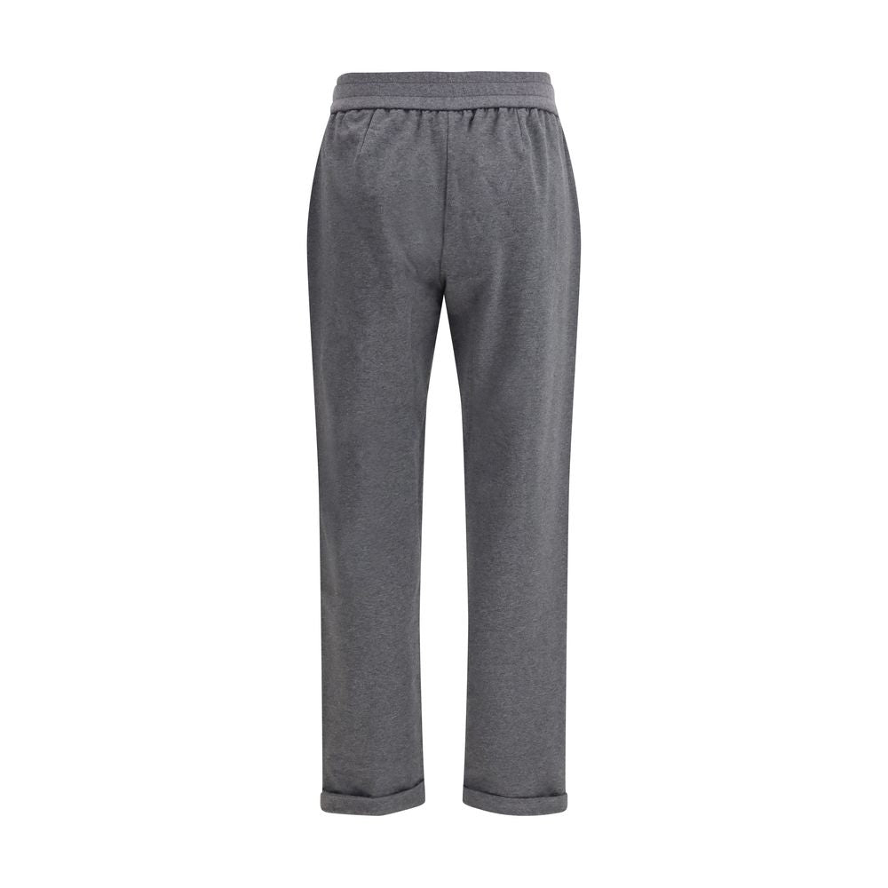 Gray Cotton Casual Pants - ventzia